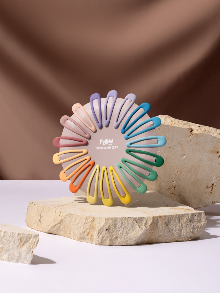 סט 18 סיכות בצבעי הקשת - סוויט