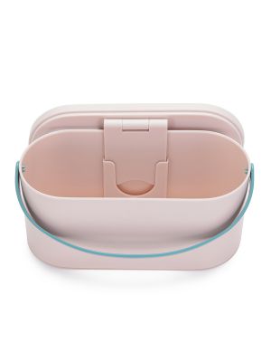 סל אחסון קומפקטי עם מראה מוארת בוהו