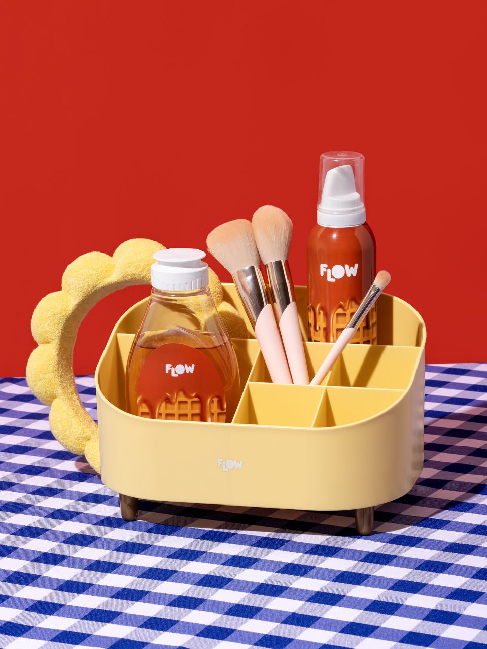 אירגונית מלבן מדיום - צהוב