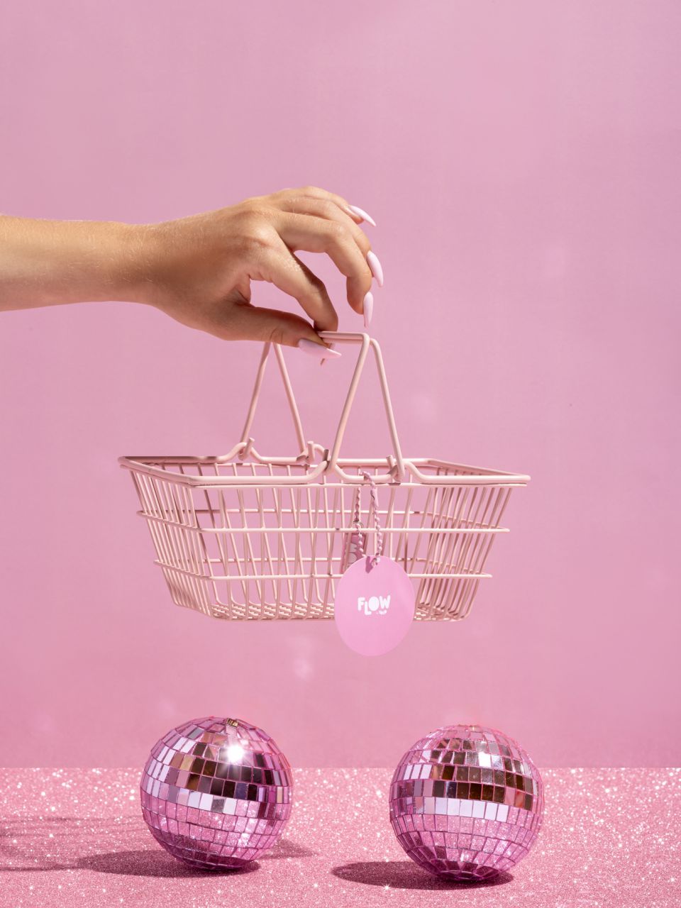 סלסלת קניות - ורוד