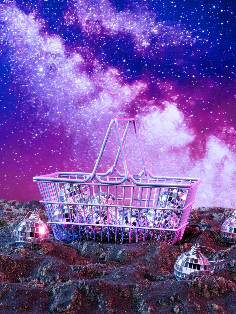 סלסלת קניות - סגול